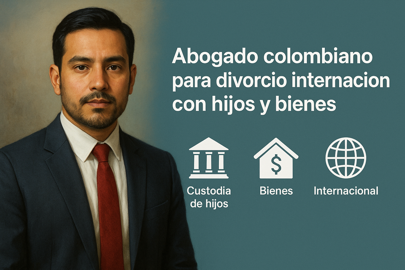 Abogado colombiano para divorcio internacional con hijos y bienes
